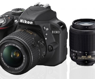 Nikon D3300 24.2MP DSLR with 18–55mm Lens and Optional 55–200mm Lens from $399.99–$499.99 (Manufacturer Refurbished)